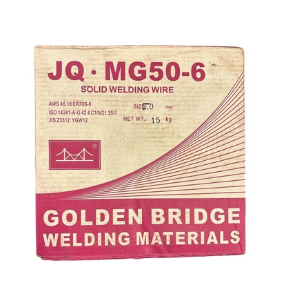 Дріт зварювальний ф2,0мм, обміднений, ER 70S-6 (G3Si1) D300 15кг, Golden Bridge Зображення