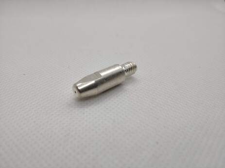 Наконечник сварочный ABITIP Plus - M6 D 1,0/8,0/28мм, 144.0245, повышенной стойкости (в 10 раз, чем E-Cu) с серебряным покрытием, Abicor Binzel. Изображение