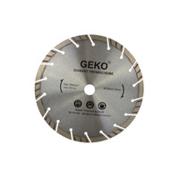 Диск алмазний відрізний 230x22,23мм, Segment, laser, 6600 об/хв, G00223, Geko Зображення