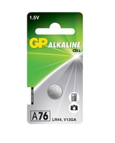 Батарейка GP LR44 (A76, AG13, G13A, PX76, GP76A, RW82), 110mAh, ф11,6 x 5,4 мм, B1 1.5V Alkaline Зображення