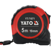 Рулетка вимірювальна   5м x 19мм, сталева, Nylon, Grade II, YT-71071, Yato Зображення