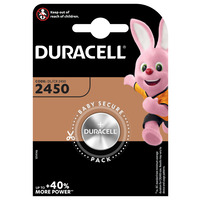 Батарейка Duracell CR2450 / DL2450, 3V Зображення