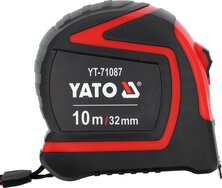 Рулетка вимірювальна  10м x 32мм, сталева, магніт, YT-71087, Yato Зображення