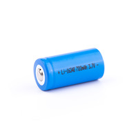 Аккумулятор литиевый Li-Ion 16340, без электроники защиты 700mAh, 3,6-3,7В, 16340-A1, Keeppower Изображение