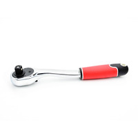 Трещотка 1/2" прорезиненная ручка, 72Т, Quick Release, T00112, TVARDY Изображение