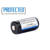 Акумулятор літієвий Li-Ion RCR123A, з захистом 800mAh, 3,6-3,7В, RCR123A, Keeppower Зображення