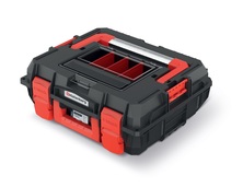 Ящик для інструментів 450x380x168мм IP55 C BLOCK ALU LOG 15 з одним органайзером, до 100кг навантаження, алюмінієва ручка, KXCA454015, Kistenberg Зображення