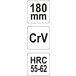 Плоскогубці комбіновані 180мм, CR-V, (YT-6601), YATO Зображення