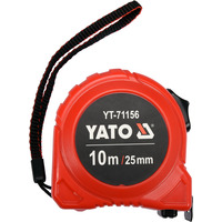 Рулетка измерительная 10м x 25мм, стальная, Nylon, YT-71156, Yato Изображение