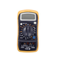 Мультиметр цифровий AC/DC 0-600В, 0-10А, 0-2MΩ, крона 9В; 6F22, 81773, Vorel Зображення
