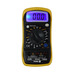 Мультиметр цифровий AC/DC 0-600В, 0-10А, 0-2MΩ, крона 9В; 6F22, 81773, Vorel Зображення