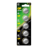 Батарейка GP Lithium CR2450 (DL2450) 610mAh, 24.5x5.0mm, 3V, 5шт Зображення