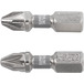 Біта торцева PZ2x25мм, 1/4", (6,35мм), (2шт), Nickel S2, YT-78004, Yato Зображення