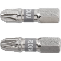 Біта торцева PZ3x25мм, 1/4", (6,35мм), (2шт), Nickel S2, YT-78005, Yato Зображення