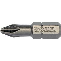 Біта торцева PH2x25мм, 1/4", (6,35мм), (10шт), AISI S2, NON SLIP SYSTEM, YT-04752, Yato Зображення