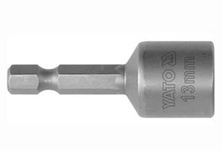 Насадка торцева магнітна 8х48мм, 1/4" 6гр, YT-1503, Yato Зображення