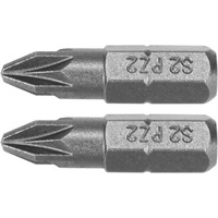 Біта торцева PZ2x25мм, 1/4", (6,35мм), (2шт), AISI S2, YT-77881, Yato Зображення