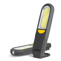 Ліхтар світлодіодний, 300люмен, COB + SMD LED, живлення - 3шт батарейки AAA (не входять в комплект), 180x51x25мм, 18614, KWeld Зображення