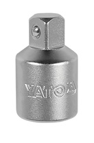 Перехідник для торцевих головок 1/4"(F) - 3/8"(M), L=25мм, CrV 50BV30, YT-1438, Yato Зображення