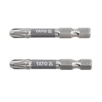 Біта торцева PH3x50мм, 1/4", (6,35мм), (2шт), Nickel S2, YT-78022, Yato Зображення
