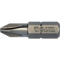 Біта торцева PH2x25мм, 1/4", (6,35мм), (10шт), AISI S2, YT-78132, Yato Зображення