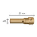 Вставка для наконечника - 25/255, M6/M14/51мм, 004.D624.5, Abicor Binzel Изображение