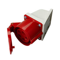 Розетка 5х32А, IP44 червона, 122-002-0006-010, Horoz Electric Зображення