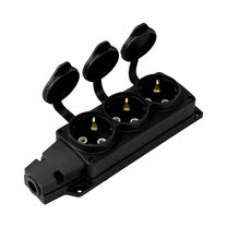Колодка каучукова 3 з заземленням, 220-000-301, Horoz Electric Зображення