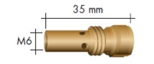 Вставка для накінечника -155, M6/M12/35мм, 006.D719.5, Abicor Binzel Зображення