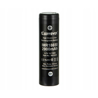 Акумулятор літієвий Li-Ion 18650, 2900mAh, 3,6-3,7В, із високим струмом, 10А (20А), IMR18650, (з плоским верхом), Keeppower Зображення