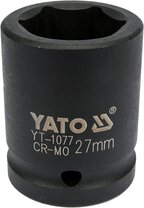 Головка торцева 3/4" 27мм  L=53мм, 6гр, ударна, CrMo, YT-1077, Yato Зображення
