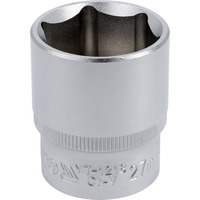 Головка торцевая 1/2" 27мм L=38мм, 6гр, CrV, YT-1218, Yato Изображение