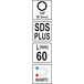 Перехідник для біт торцевих SDS plus - 1/4", (6,35мм), L=60мм, CrV, YT-04690, Yato Зображення