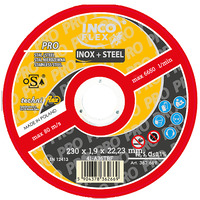 Круг отрезной по металлу 230х1, 9x22, 23мм, A36TBF-41, steel+inox PRO, IncoFlex (25) Изображение